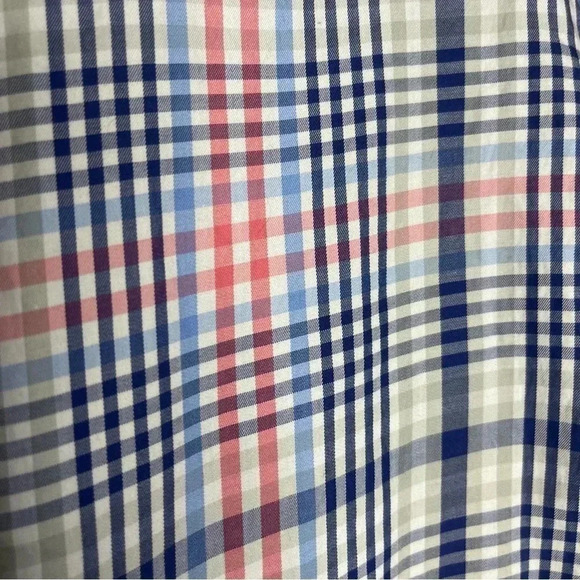 Peter Millar Large Men’s Plaid Long Sleeve Cotton Button Down Shirt Size Large - Picture 5 of 7